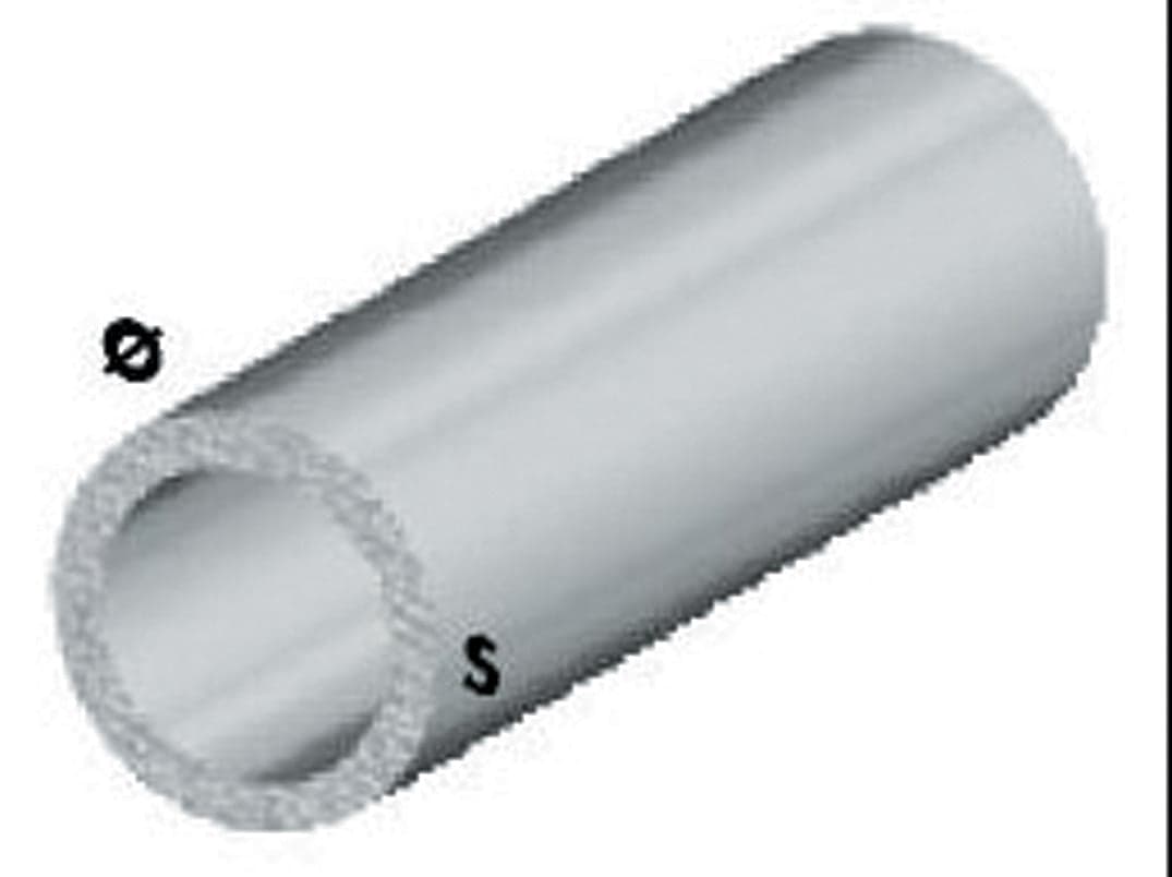 PROFILO ARGENTO H.200 CM TUBO TONDO  6X1 MM**- ARCANSAS- 5,0 pz