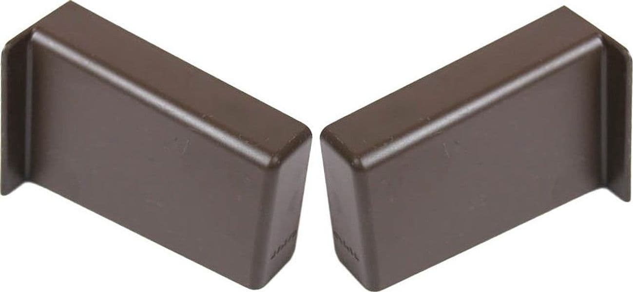 Bl Guscio Copertura Plastica DX SX Marrone 5,0 Blister 2 Pezzi