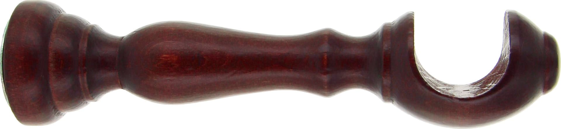 Supporto Legno per Bastone Ciliegio 18 cm 1 Coppia 2 Pezzi
