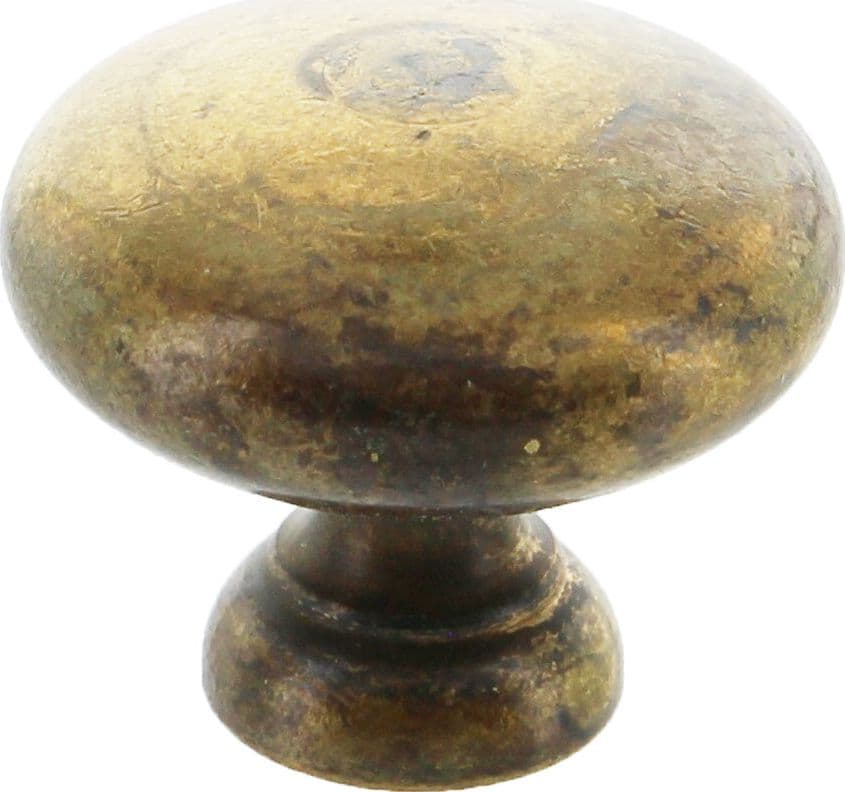 Bl Pomolo 24228 Ø 32 mm Ottone Anticato 1 Blister 2 Pezzi