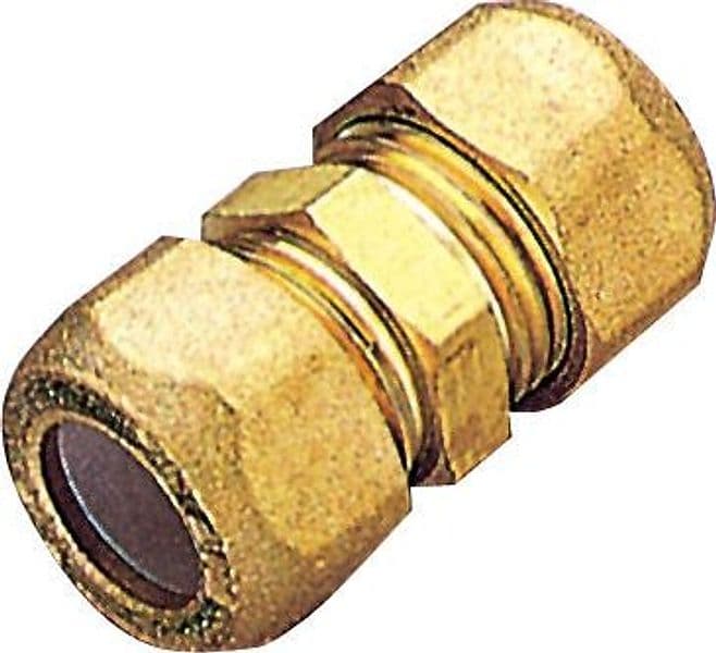 Raccordo Ottone Diritto Doppio Bicono 12 Pes Pl Tiemme