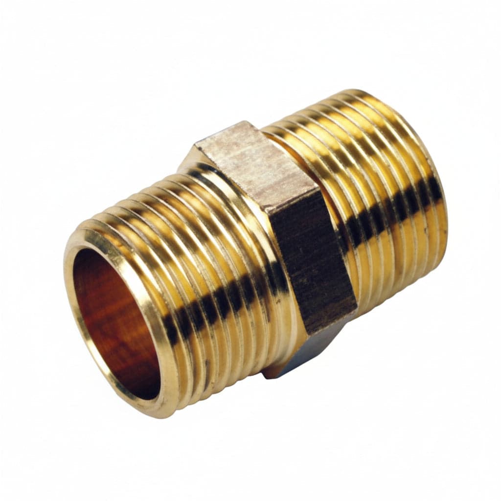 Vite Doppia 280 Ottone Giallo D ¾ Idraulica Amaflex 10 Pezzi