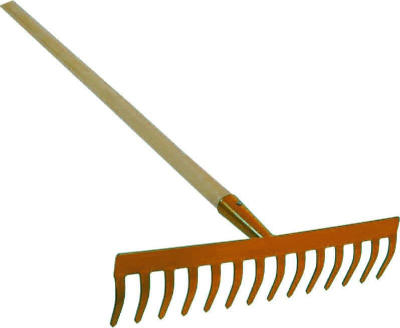 Rastrello con Manico 12 Denti Manico Legno 130 cm Il Campo