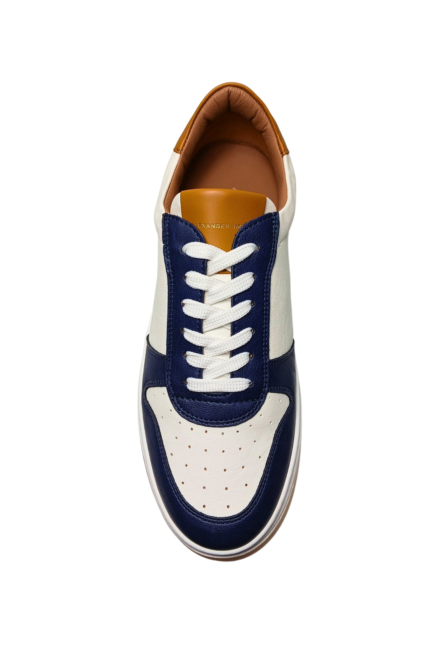 ALEXANDER SMITH Scarpe Uomo Alexander Smith Harrow Man-Blue White Cognac da uomo in Sneaker casual Drestige - Casamassima, commercioVirtuoso.it