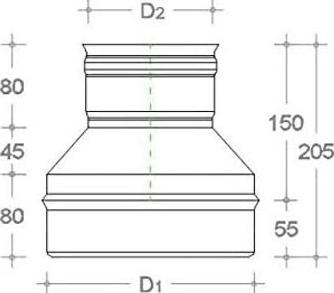 Riduzione Mf Acciaio Inox Aisi 304 Cm 15/13 in Tubi di scarico BricoGo - Marano di Napoli, commercioVirtuoso.it