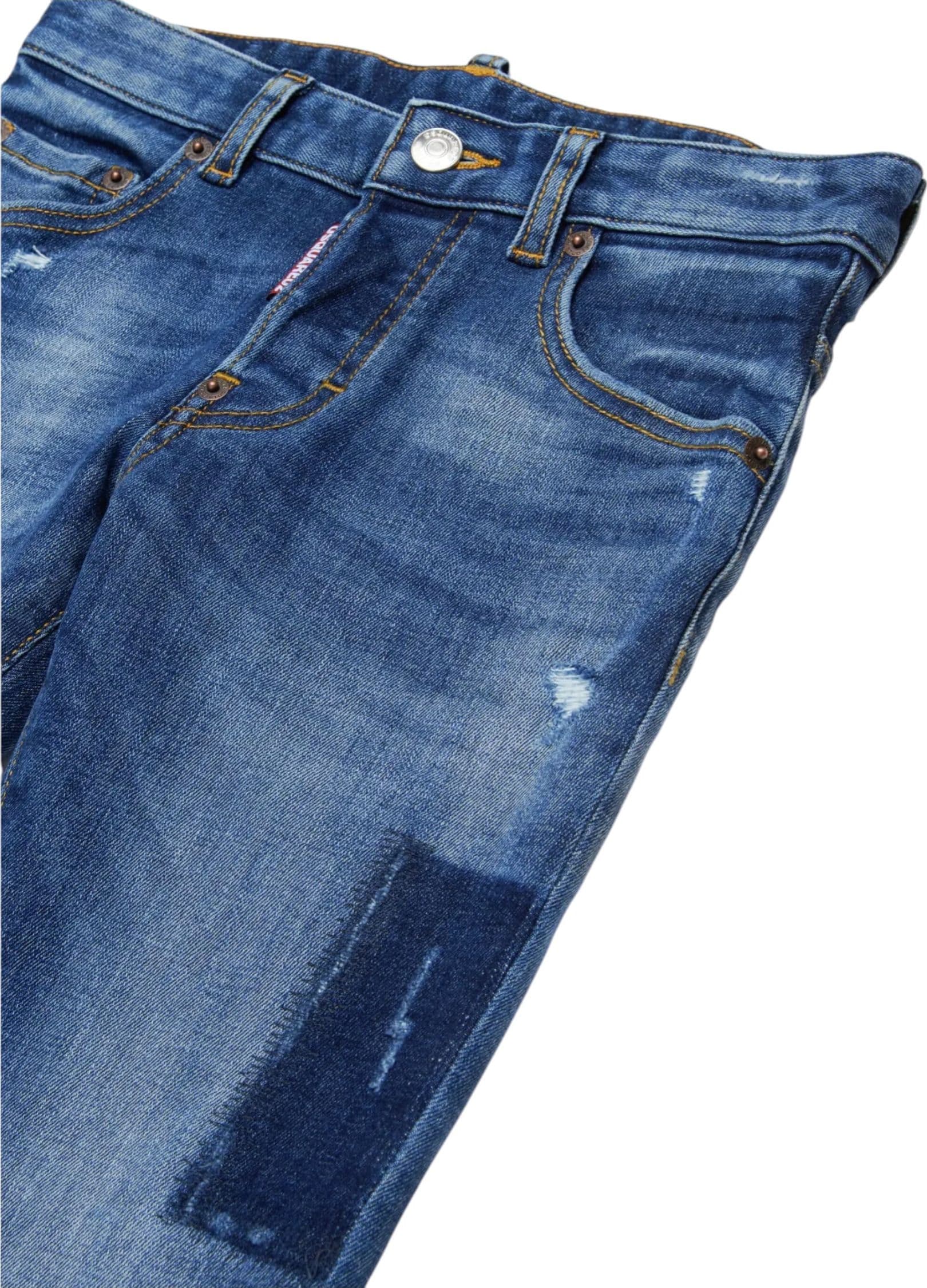 DSQUARED2 Jeans Bambino Dsquared2 Skater con strappi da bambino in Jeans Drestige - Casamassima, commercioVirtuoso.it