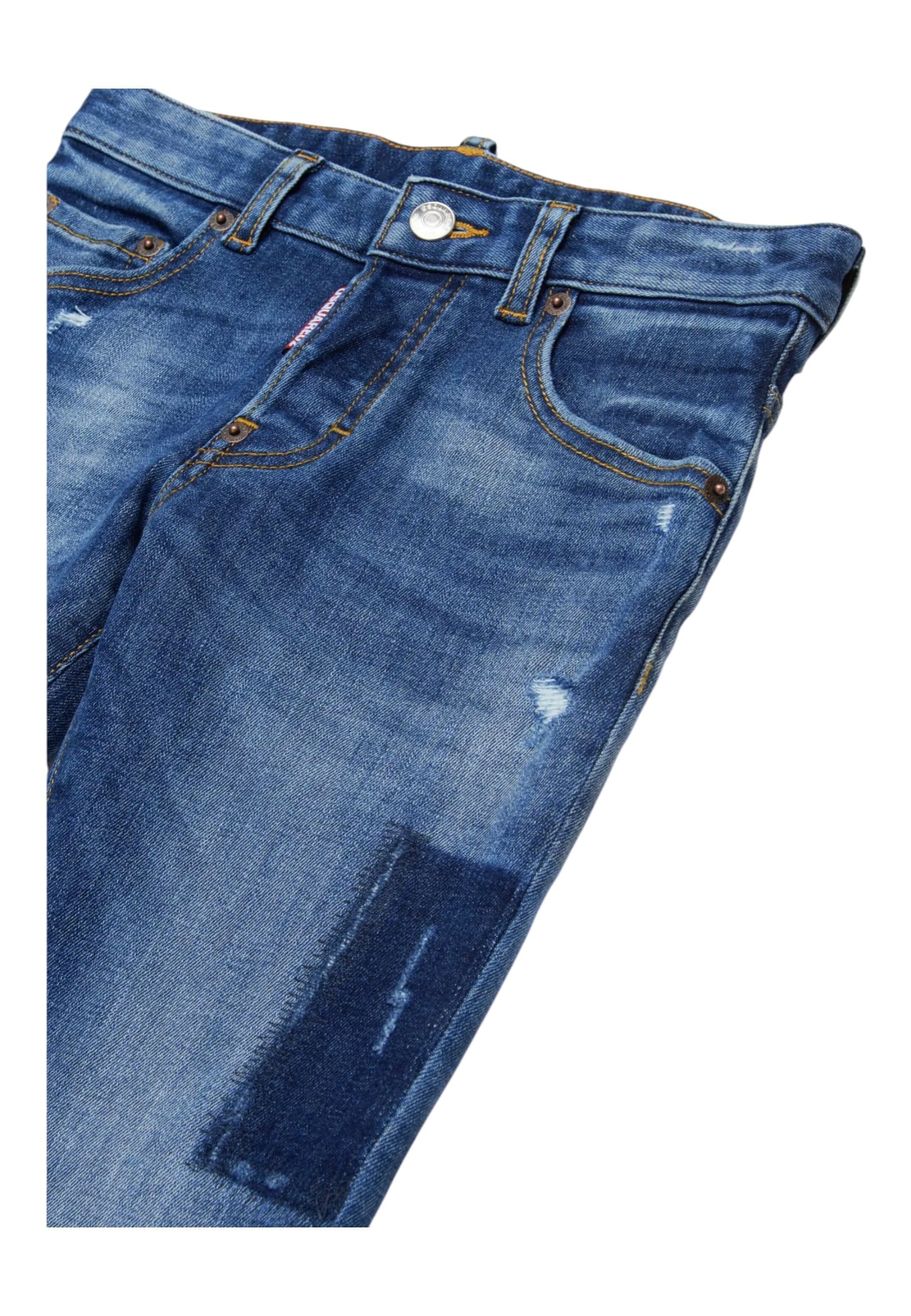DSQUARED2 Jeans Bambino Dsquared2 Skater con strappi da bambino in Jeans Drestige - Casamassima, commercioVirtuoso.it
