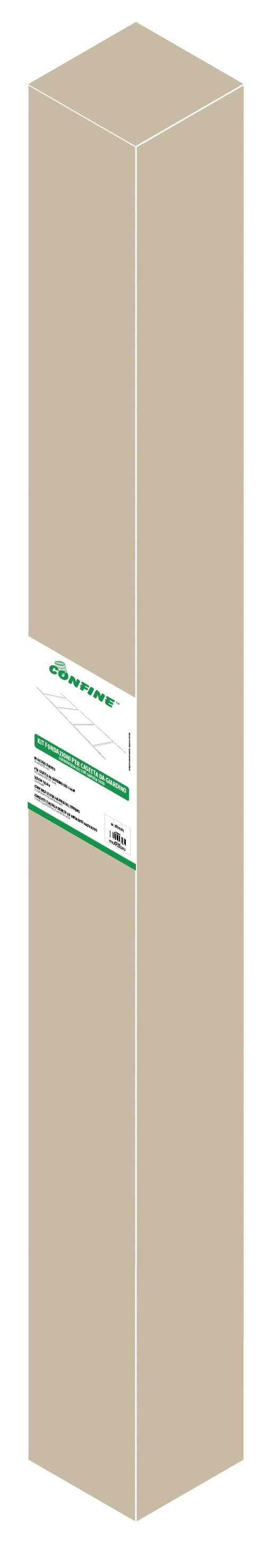 Confine Kit Di Fondazione Per Casetta Da Giardino Cm. 213X131X195 H (Cod. 56399) in Casette da giardino BricoGo - Marano di Napoli, commercioVirtuoso.it