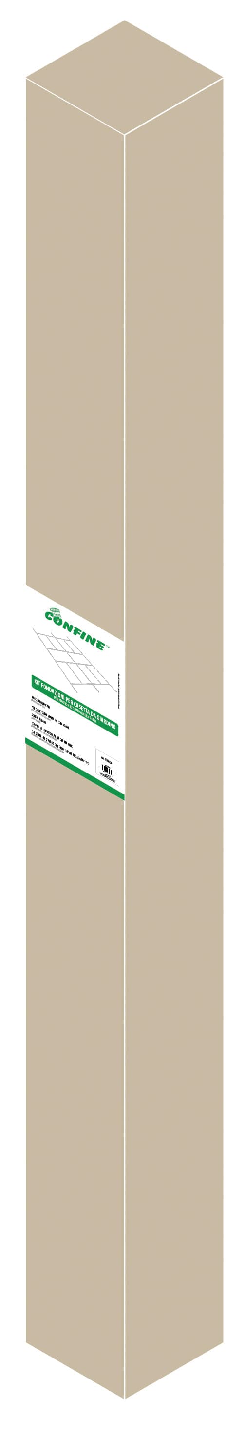 Confine Kit Di Fondazione Per Casetta Da Giardino Cm. 341X322X211 H (Cod. 56401) in Capanni BricoGo - Marano di Napoli, commercioVirtuoso.it