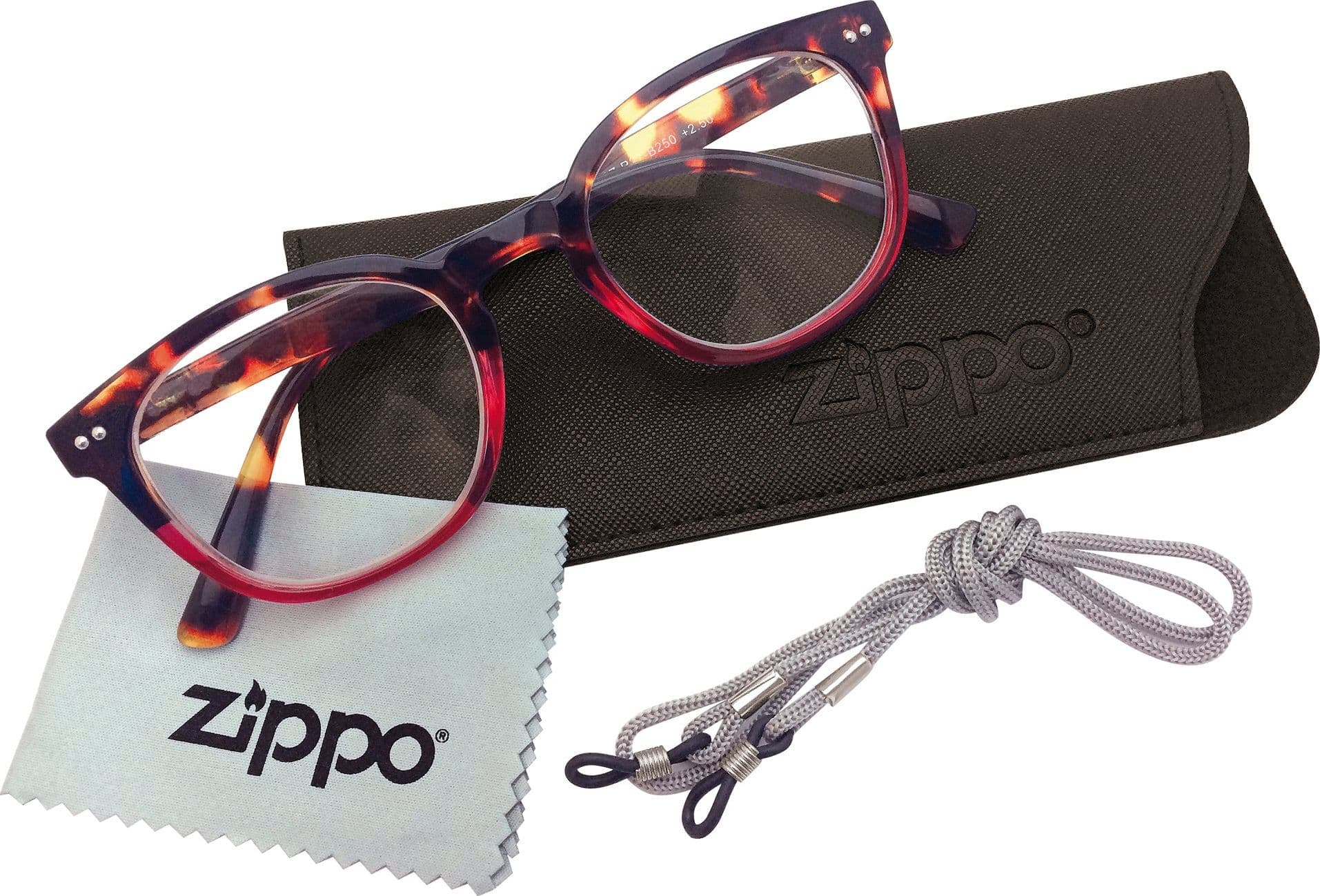 Custodia+pezzuola+cordino per Occhiali da Vista Zippo