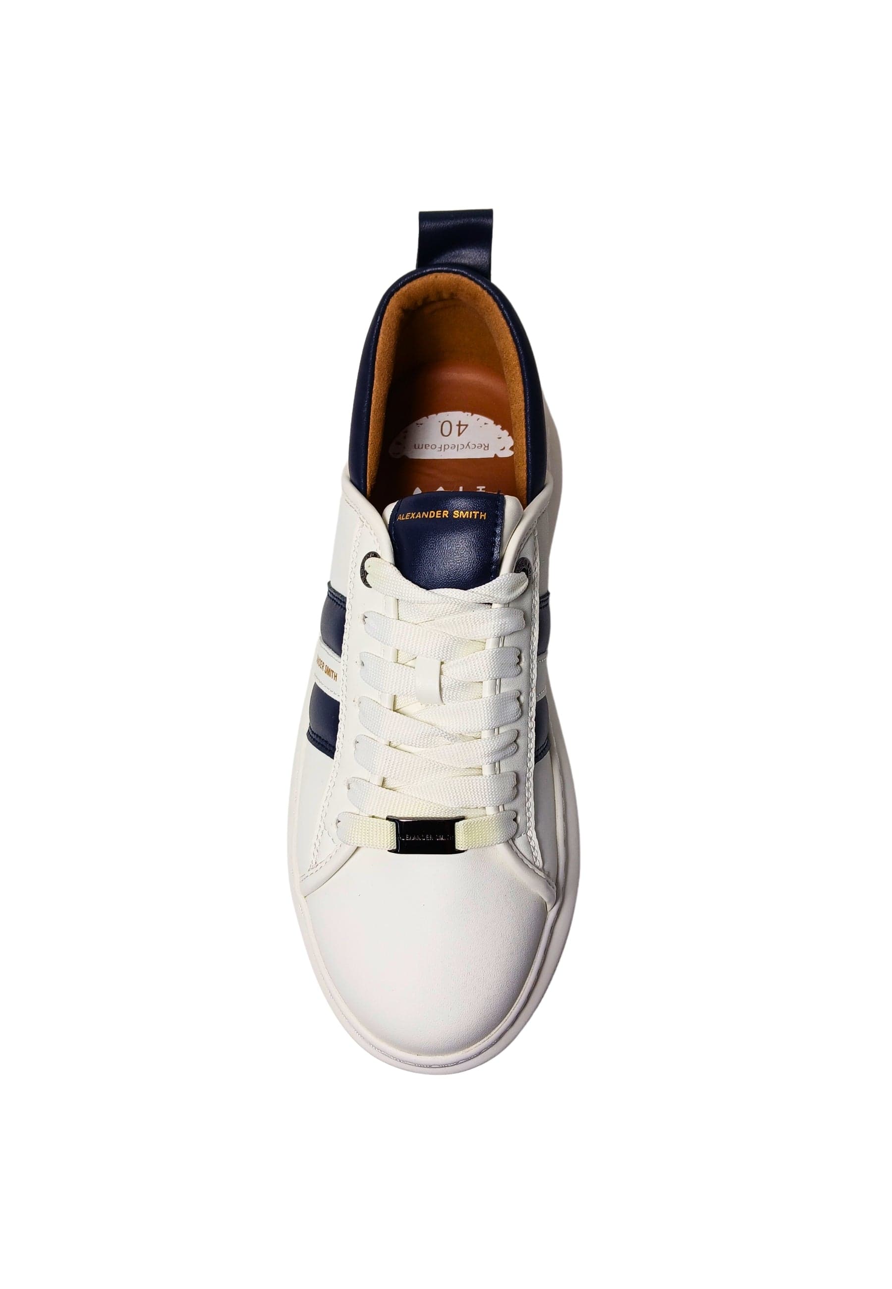 ALEXANDER SMITH Scarpe Uomo Alexander Smith Eco-Wembley Man-White Blue da uomo in Sneaker casual Drestige - Casamassima, commercioVirtuoso.it