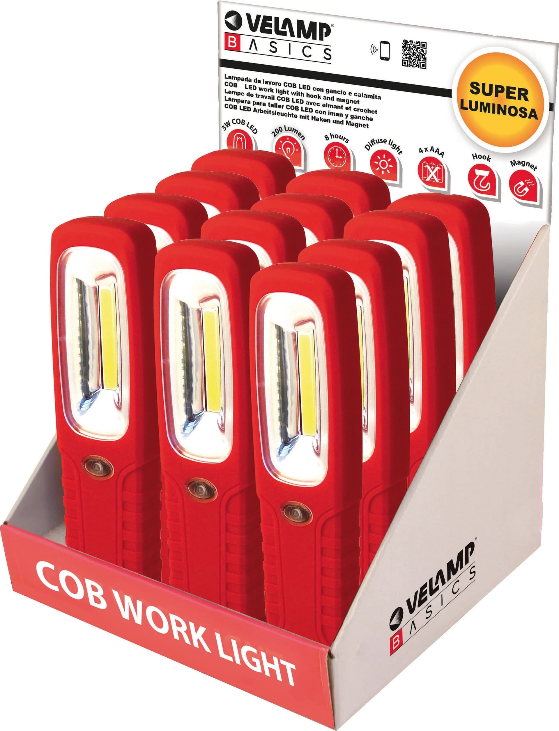 Torcia Da Lavoro Is463 Con Gancio E Calamita Cob Led 3W 12.00 Pz in Lampade di ispezione BricoGo - Marano di Napoli, commercioVirtuoso.it