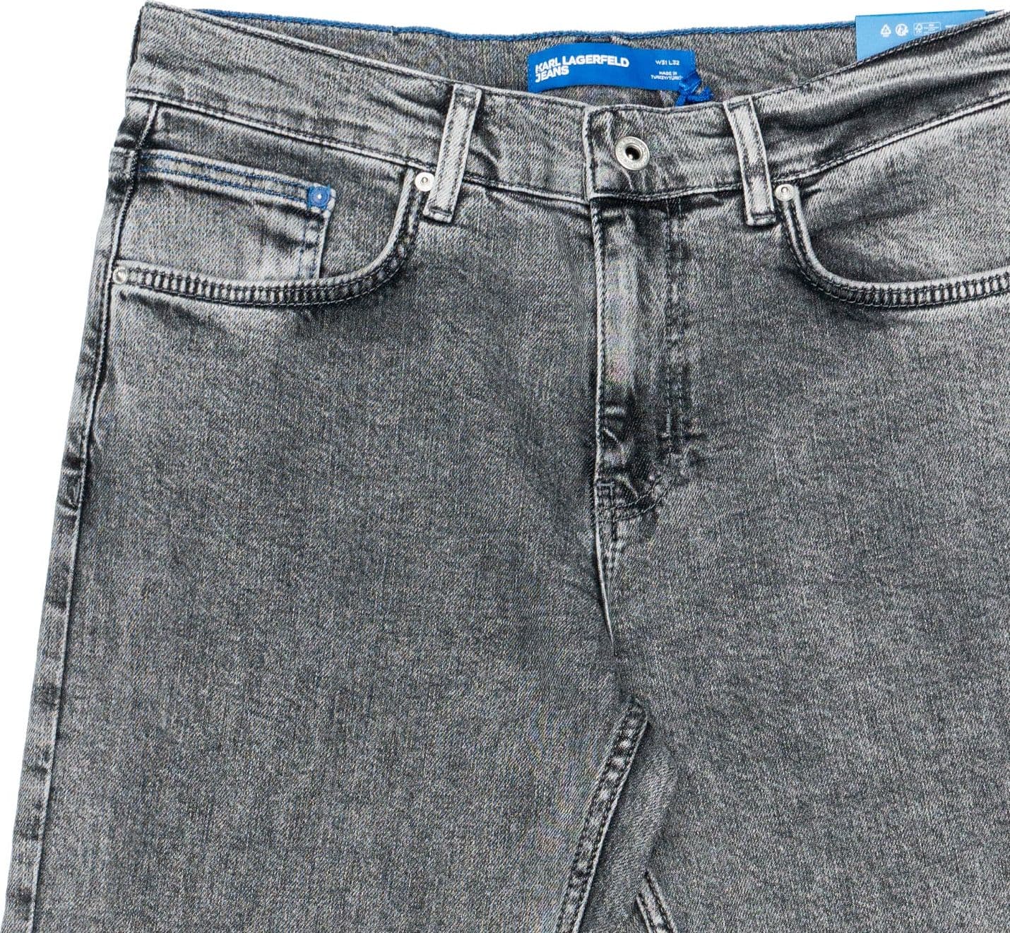 KARL LAGERFELD Jeans Gamba Dritta Uomo Karl Lagerfeld Washed Black da uomo in Jeans Drestige - Casamassima, commercioVirtuoso.it