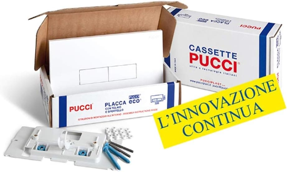 Nuova Placca Cassetta Eco Slim Cromata Sostituisce 80005710 Pucci 80179562 in Placche per interruttori BricoGo - Marano di Napoli, commercioVirtuoso.it