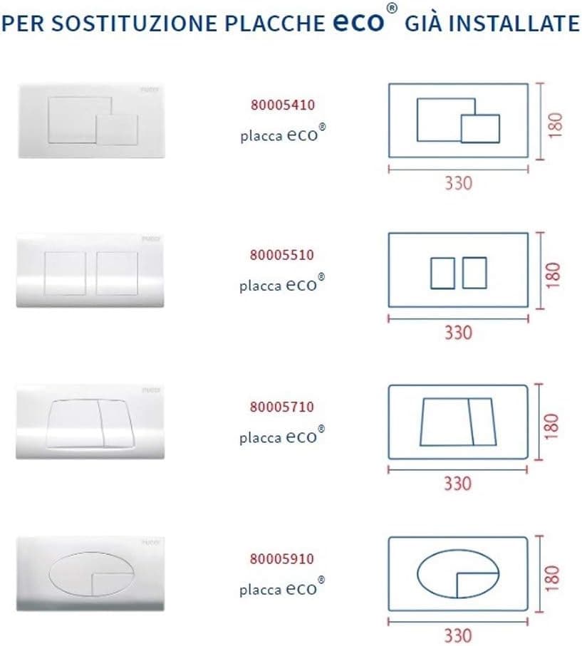 Nuova Placca Cassetta Eco Slim Cromata Sostituisce 80005710 Pucci 80179562 in Placche per interruttori BricoGo - Marano di Napoli, commercioVirtuoso.it
