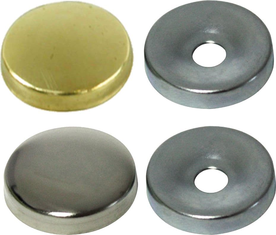 Borchia Coprivite Conica Ottone Nichelato 8 mm