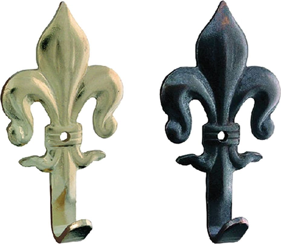 GANCIO PER QUADRI 'GIGLIO' mm 35 - pz.  5 oro  - Blister Koncreto