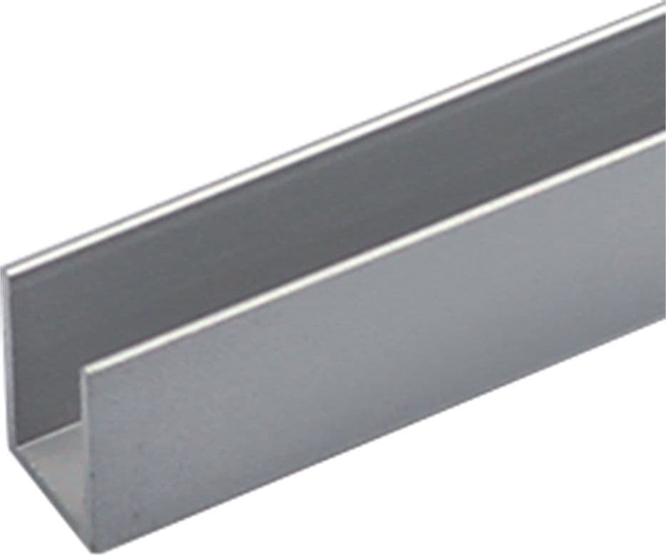 Profilo per Fai da Te Tipo 1 Col. Uniko U Argento 10 Pezzi 8 x 8 x 1 mt