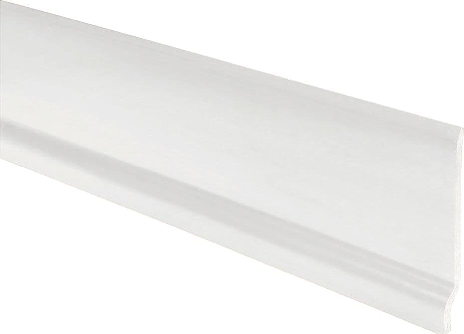 BATTISCOPA RESINA ESPANSA 65 x 9 mm - noce scuro- 10 pezzi  - COLOREA