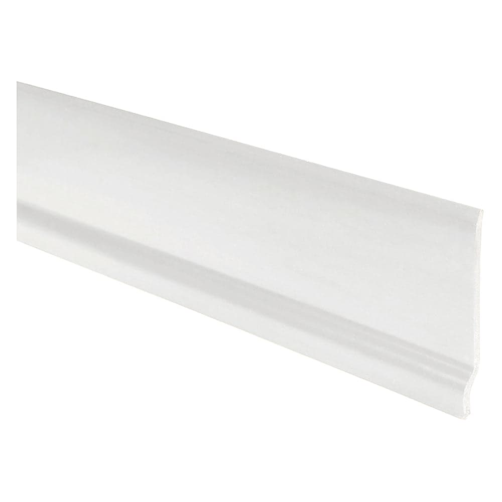 BATTISCOPA RESINA ESPANSA 65 x 9 mm - noce scuro- 10 pezzi  - COLOREA
