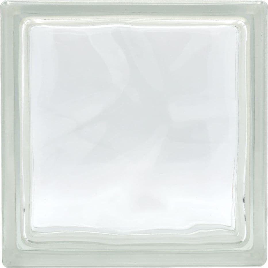 Mattone in Vetrocamera Ondulato Trasparente 6 Pezzi 19 x 19 x 8 cm