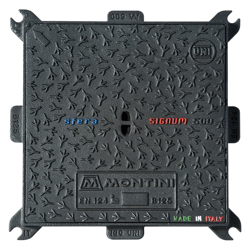 Chiusino in Ghisa Classe B125 Signum 50 x 50 Montini