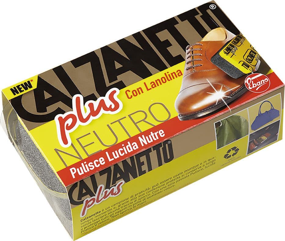 Spugna Lucida Scarpe Colore Neutro Ebano Plus 12 Pezzi