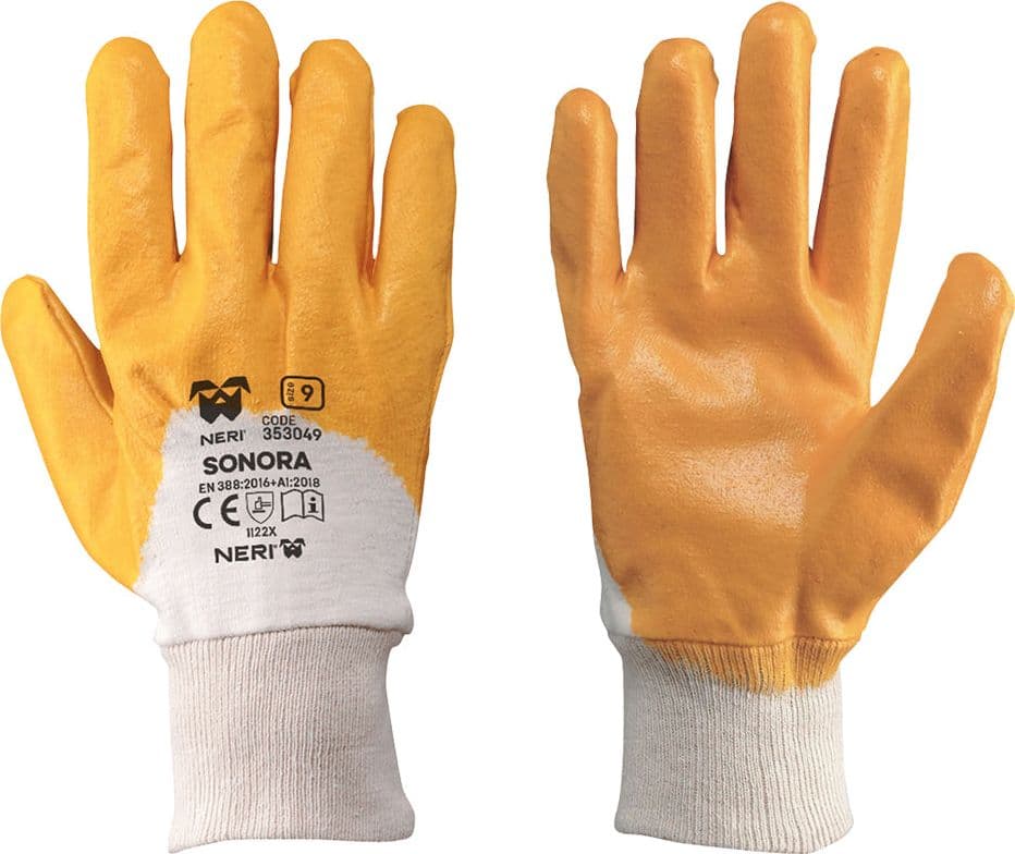 Guanti Nbr Leggero Tg. 9 (l) 12 Coppia Neri