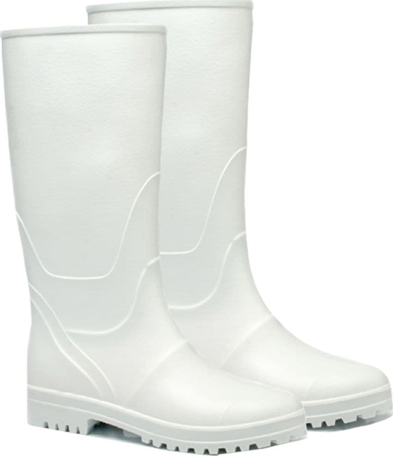 Stivali Ginocchio N 40 Colore Bianco in PVC