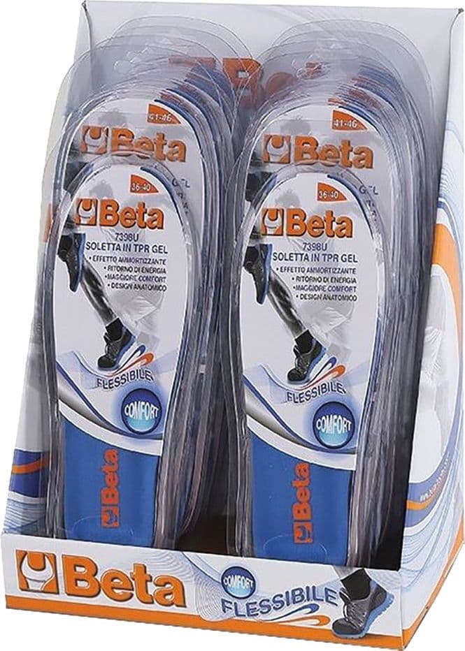 Espositore Solette per Calzature Mis. 36 40 (2 Cp) + 41 46 (8 Cp) Beta
