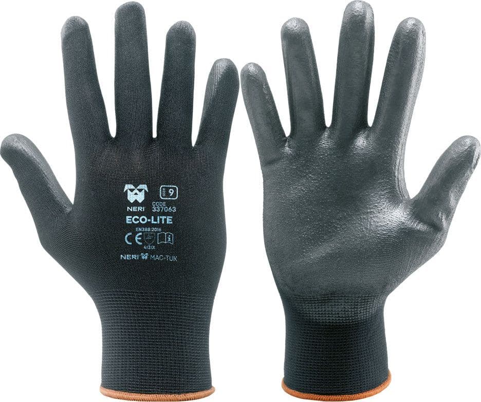 Guanti Tg. 7 Neri Eco Lite Nero 12 Coppia