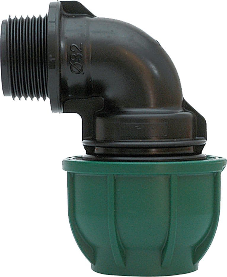 Gomito a 90° con Derivazione Maschio Ø 16 x 1/2 Pn 10 Irritec 20 Pezzi