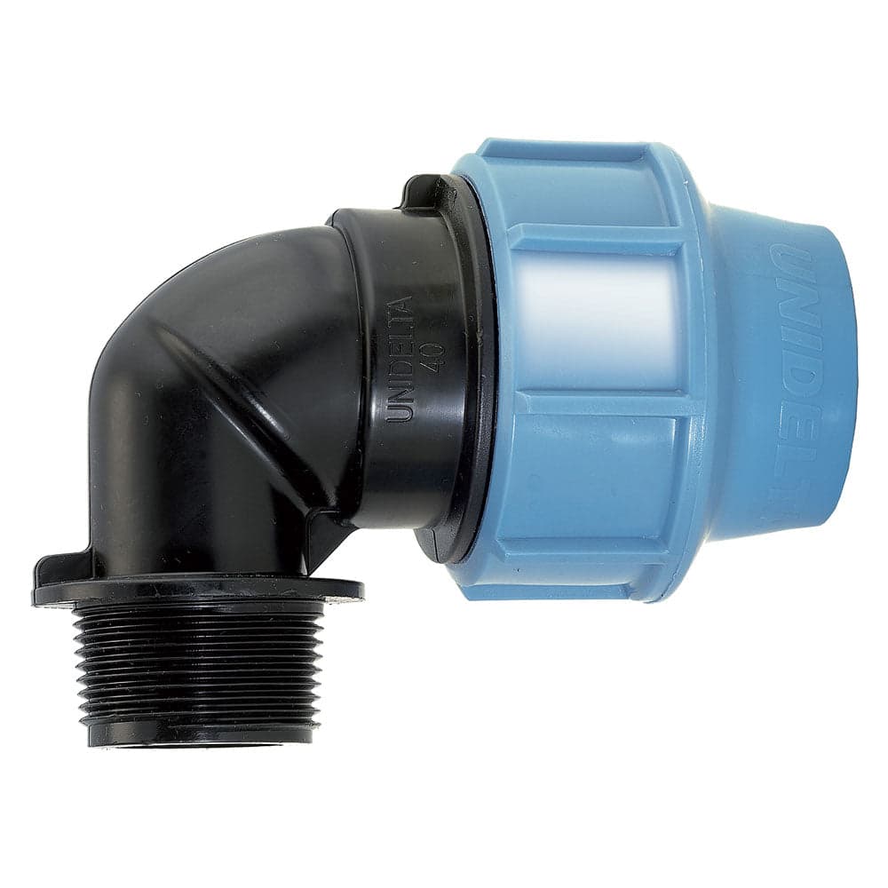 GOMITO A 90  ° CON DERIVAZIONE MASCHIO  EE ? 32 x 1- 5 pezzi  - UNIDELTA