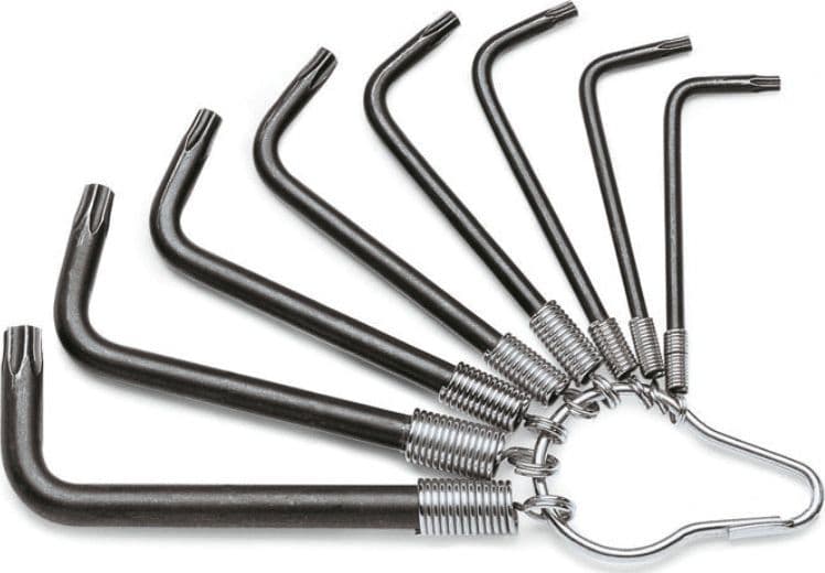 Serie Chiavi Maschio Piegate Impronta Torx 8 Pezzi. Art. 97TX ST8 T9÷T40