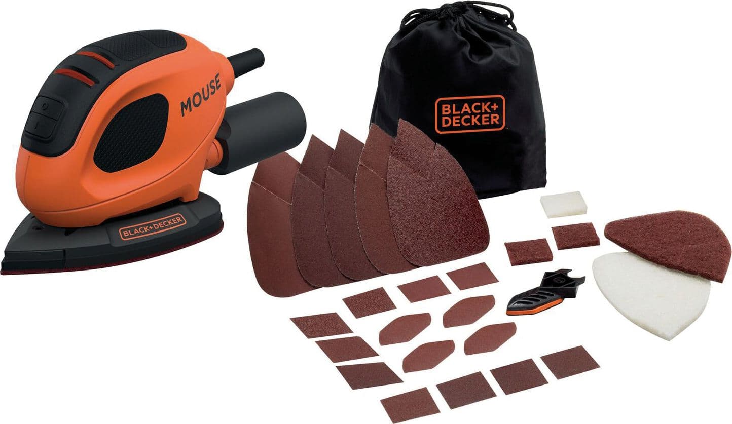 Black+Decker Levigatrice Mouse Multiuso Bew230Bc-Qs 55 W in Levigatrici di precisione BricoGo - Marano di Napoli, commercioVirtuoso.it