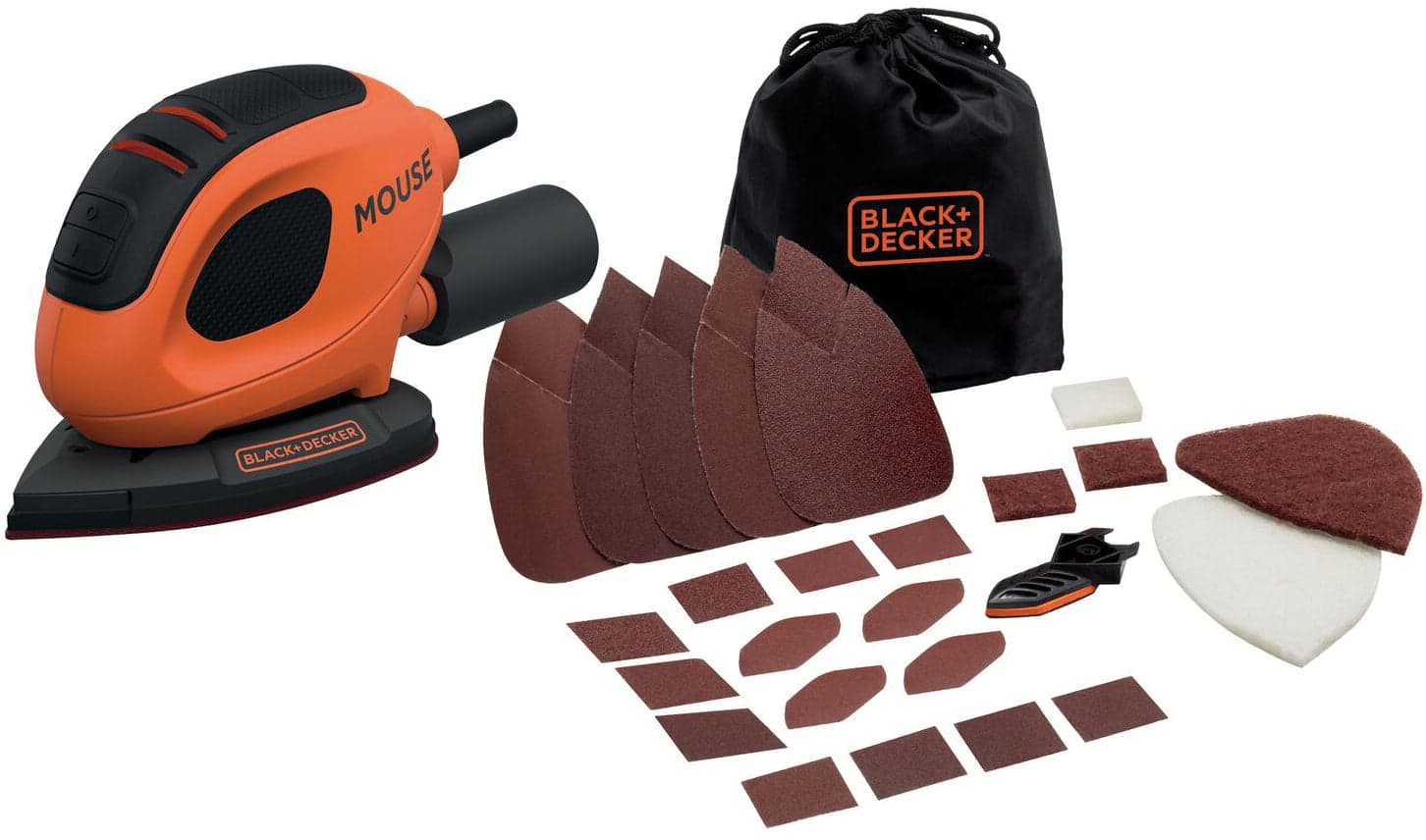 Black+Decker Levigatrice Mouse Multiuso Bew230Bc-Qs 55 W in Levigatrici di precisione BricoGo - Marano di Napoli, commercioVirtuoso.it