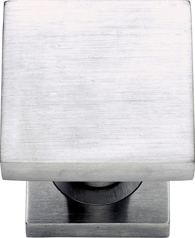 Pomolo Quadro Asti Cromo Satinato Forme
