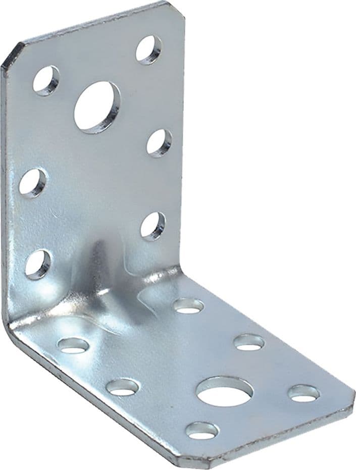 GIUNZIONE AD ANGOLO CON NERVATURA mm 60 x 60 x 45 - sp.2,0- 50 pezzi  - SIPA