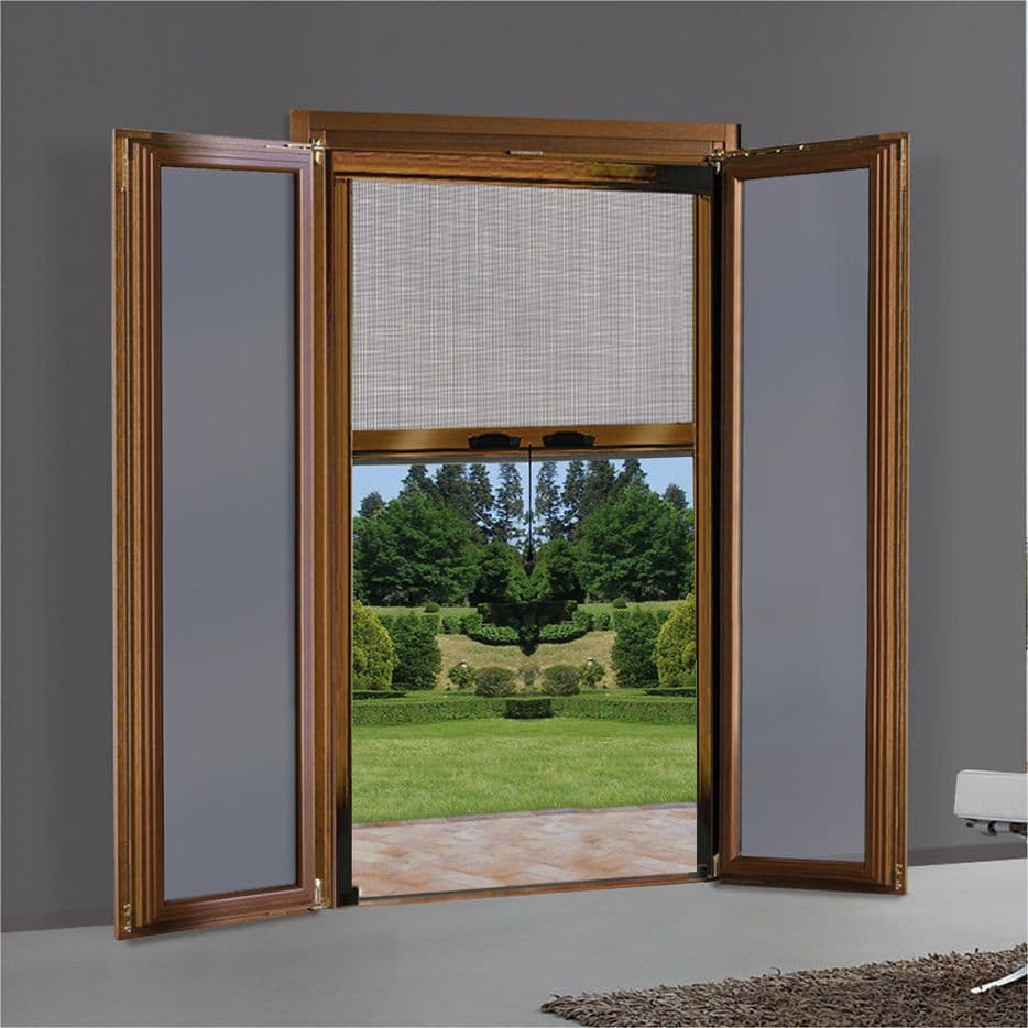 Zanzariera a Rullo Verticale per Porta Finestra Avorio RAL 140 x 250 cm