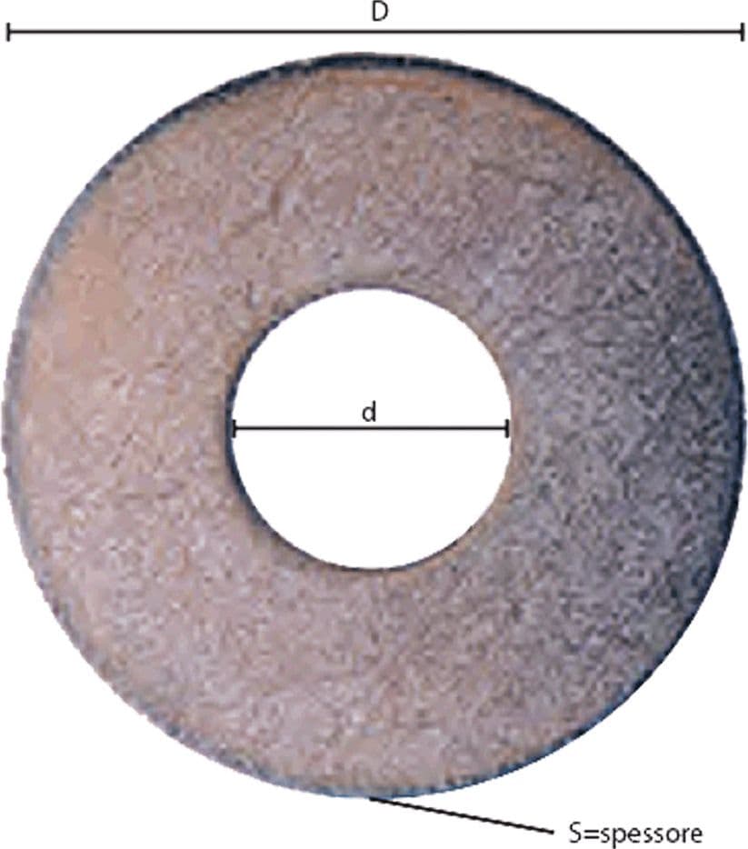 RONDELLA GREMBIALINA M 12- 3,0 x  48 x  13 mm - 1 centinaio - SIPA