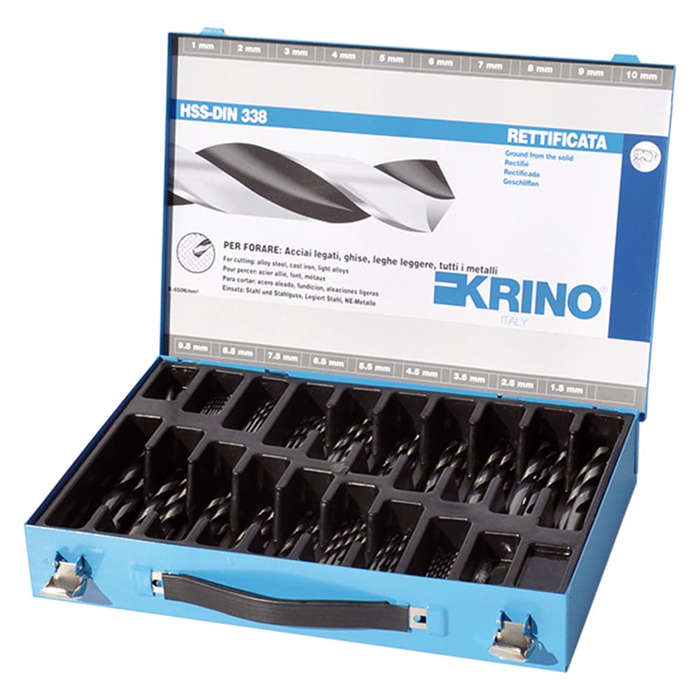 Punte per Krino Metallo HSS Rettificate Standard 150 Pezzi