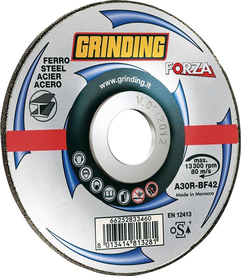 MOLA ABRASIVA PER FERRO ø 115 x 3,2- 25 pezzi  - FORZA GRINDING