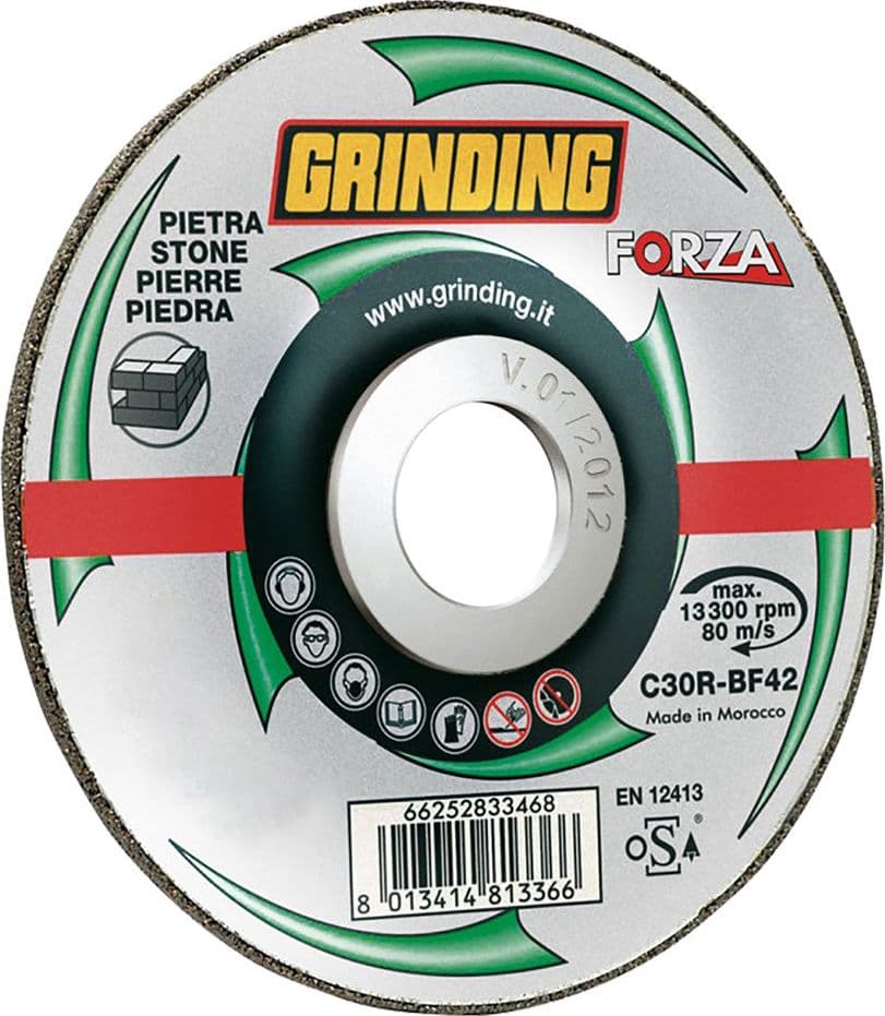 Mola Abrasiva per Pietra Forza Grinding 25 Pezzi Ø 230 x 3,2