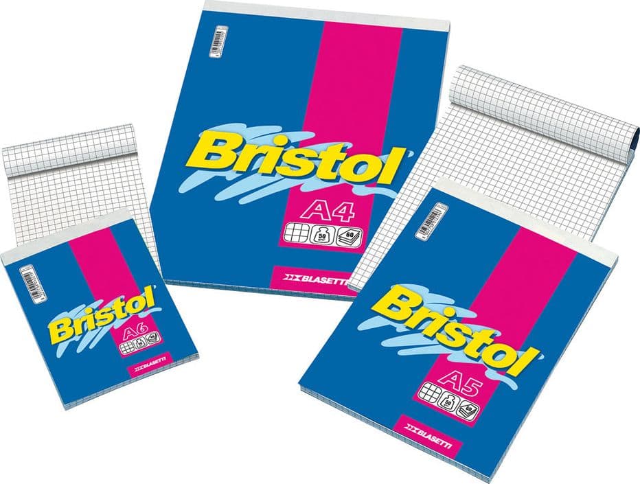 Blocco Note Formato A6 60 Fogli Blasetti Bristol