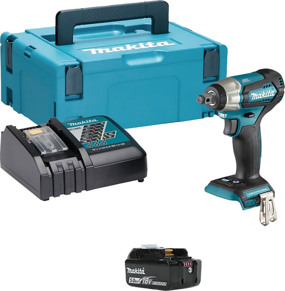 Trapano Avvitatore ad Impulsi a Batteria Makita DTW181RTJ 18V 2 x 5,0 ah