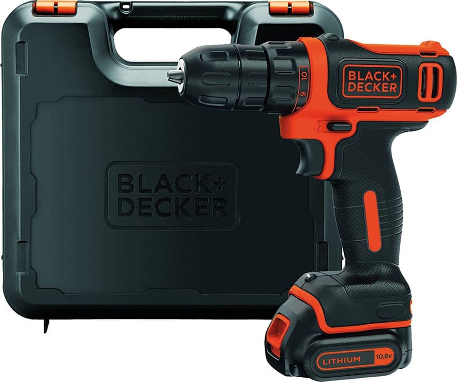 Trapano Avvitatore a Batteria Black Decker BDCDD12K Qw 10,8V 1,5 ah Litio