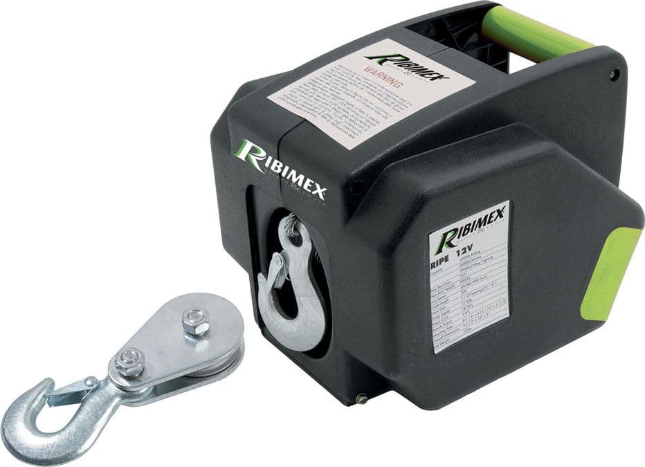 Verricello Elettrico Ribimex 300 w (12V 25A) 900 kg