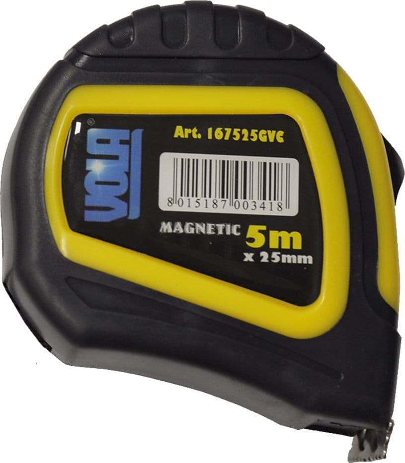 Flessometro Magnetico Vola 6 Pezzi 5 mt 25 mm