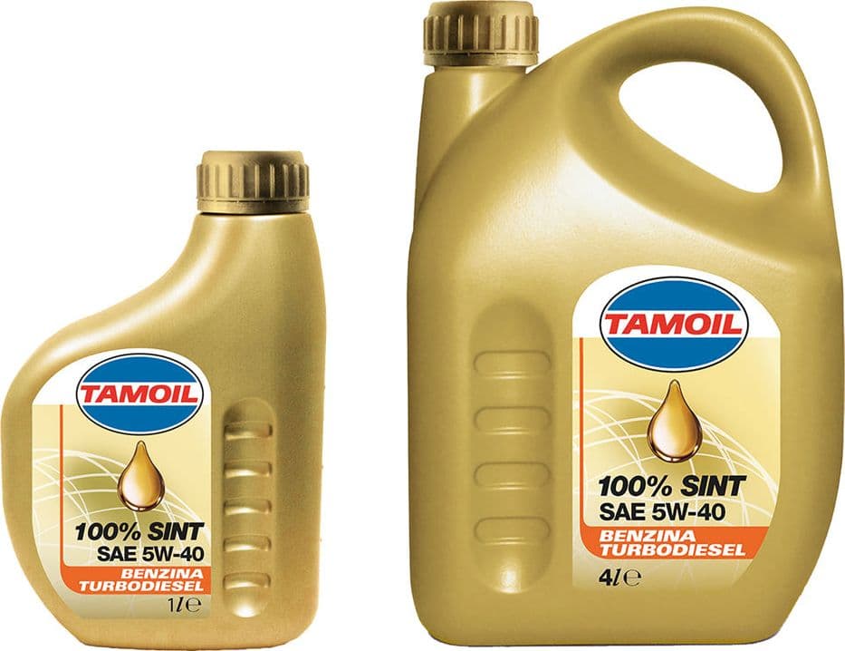 Olio Motore per Autovetture 5W40 Tamoil Tamoil 100% Sint 4 Pezzi 4 lt