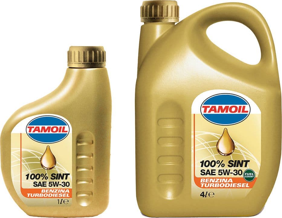 Olio Motore per Autovetture 5W30 Tamoil Tamoil 100% Sint 12 Pezzi 1 lt